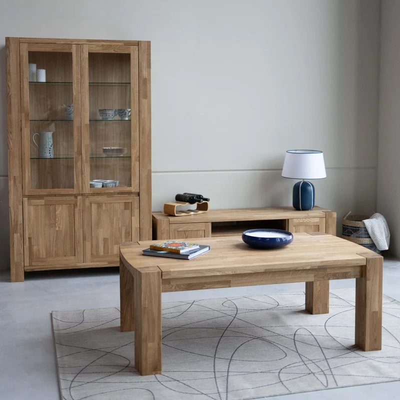 Couchtisch aus massiver Eiche BALDER | NordicStory