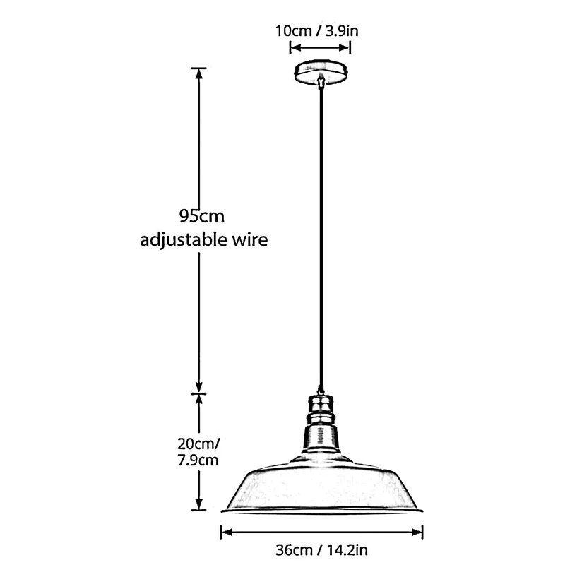 Modern Esstisch Pendelleuchte Groß | E27 Farbige Kücheninsel Lampe~3713