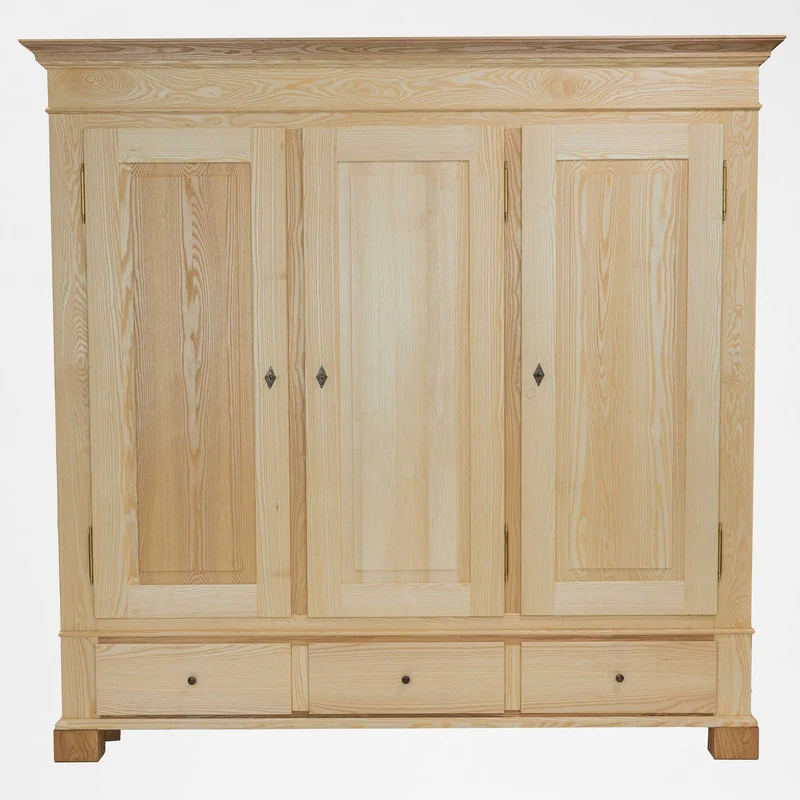 Massivholz Kleiderschrank JUREK 3-Türig