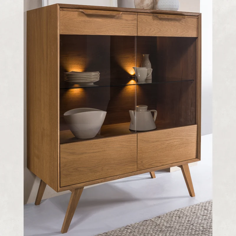 Vitrine aus Eichenholz LEO 16 | LoftStory