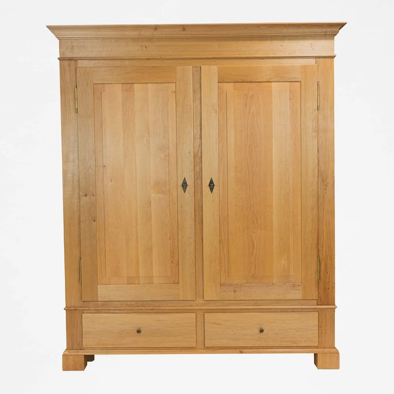 Massivholz Kleiderschrank JUREK 2-Türig