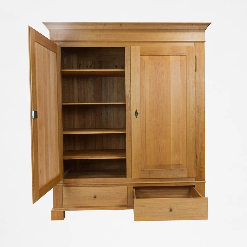 Massivholz Kleiderschrank JUREK 2-Türig