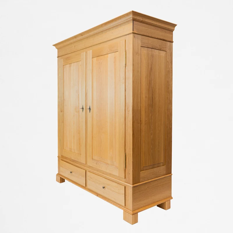 Massivholz Kleiderschrank JUREK 2-Türig