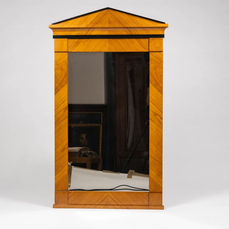 Hochwertiger Spiegel Biedermeier aus Massivholz