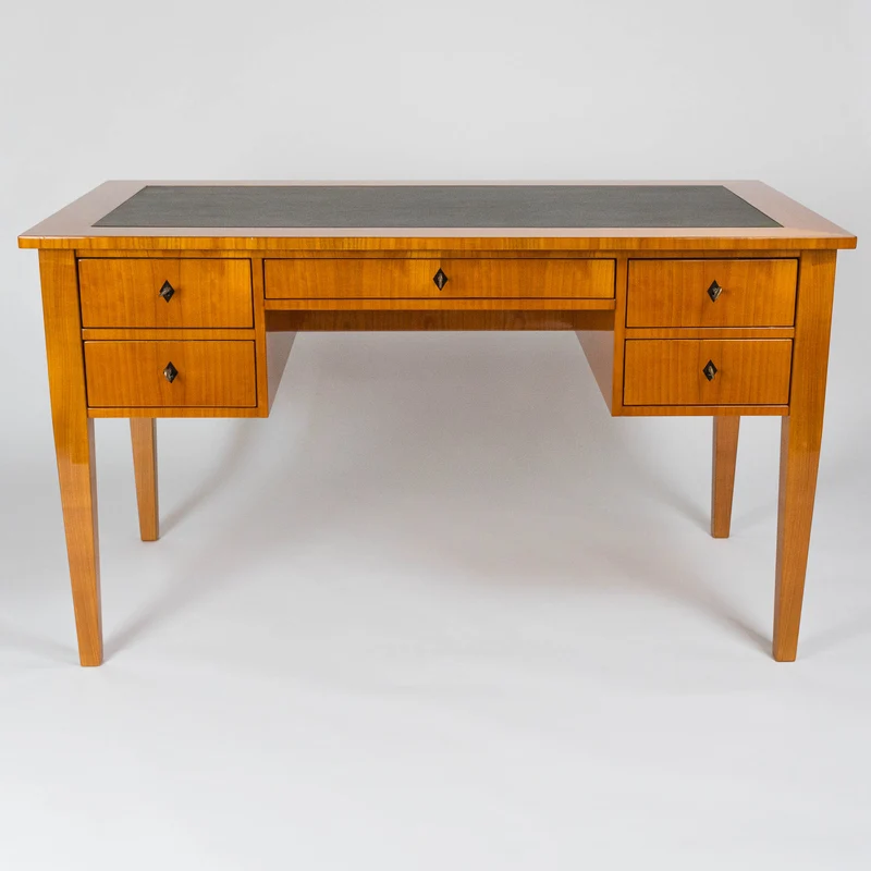 Biedermeier Schreibtisch SPITZWEG 2.0 LEDER