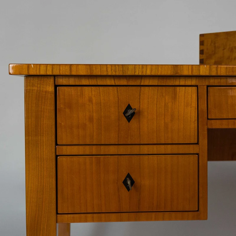 Biedermeier Schreibtisch SPITZWEG 2.0 LEDER