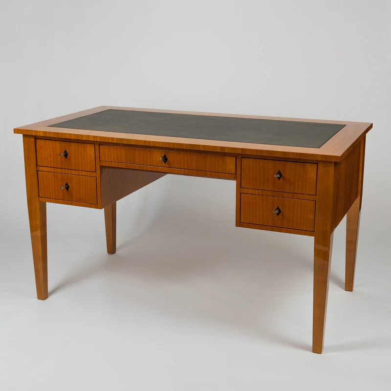 Biedermeier Schreibtisch SPITZWEG 2.0 LEDER