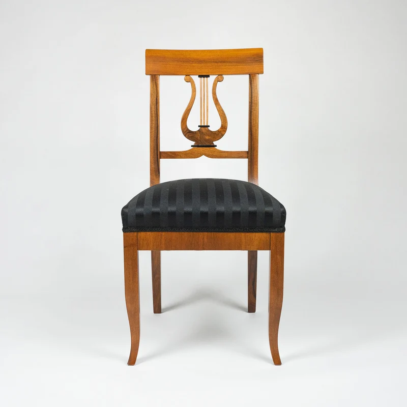 Biedermeier Massivholz Stuhl LYRA