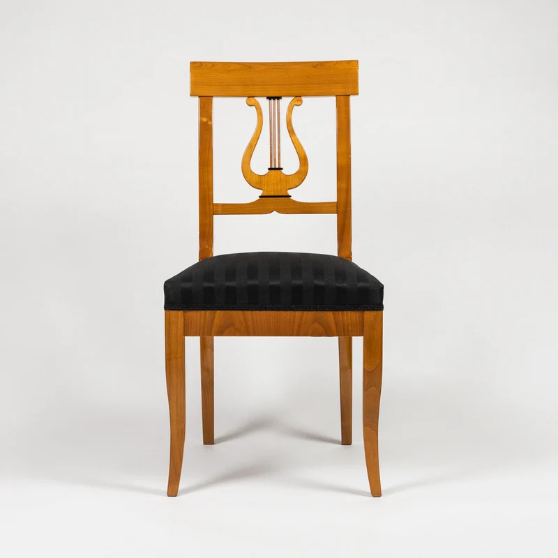 Biedermeier Massivholz Stuhl LYRA