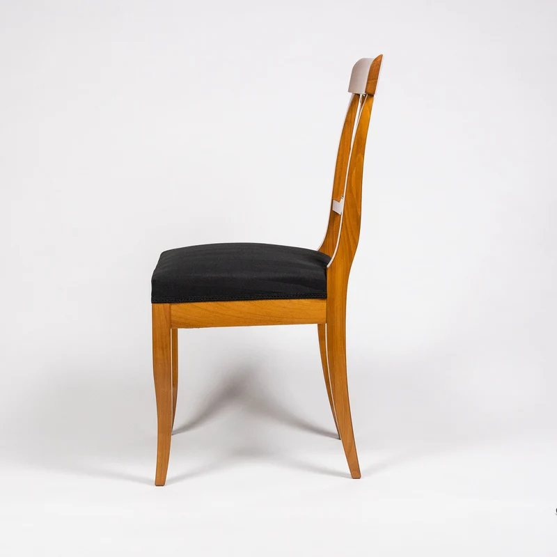 Biedermeier Massivholz Stuhl LYRA