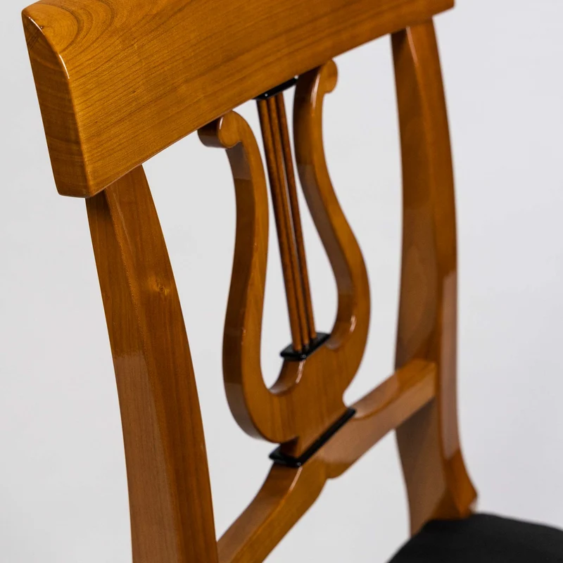 Biedermeier Massivholz Stuhl LYRA