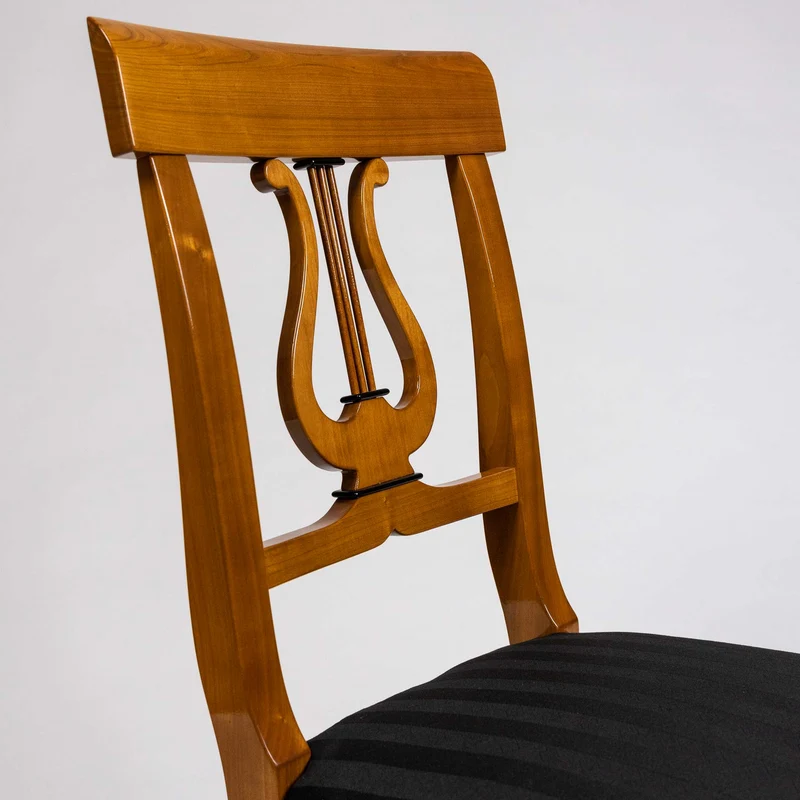 Biedermeier Massivholz Stuhl LYRA