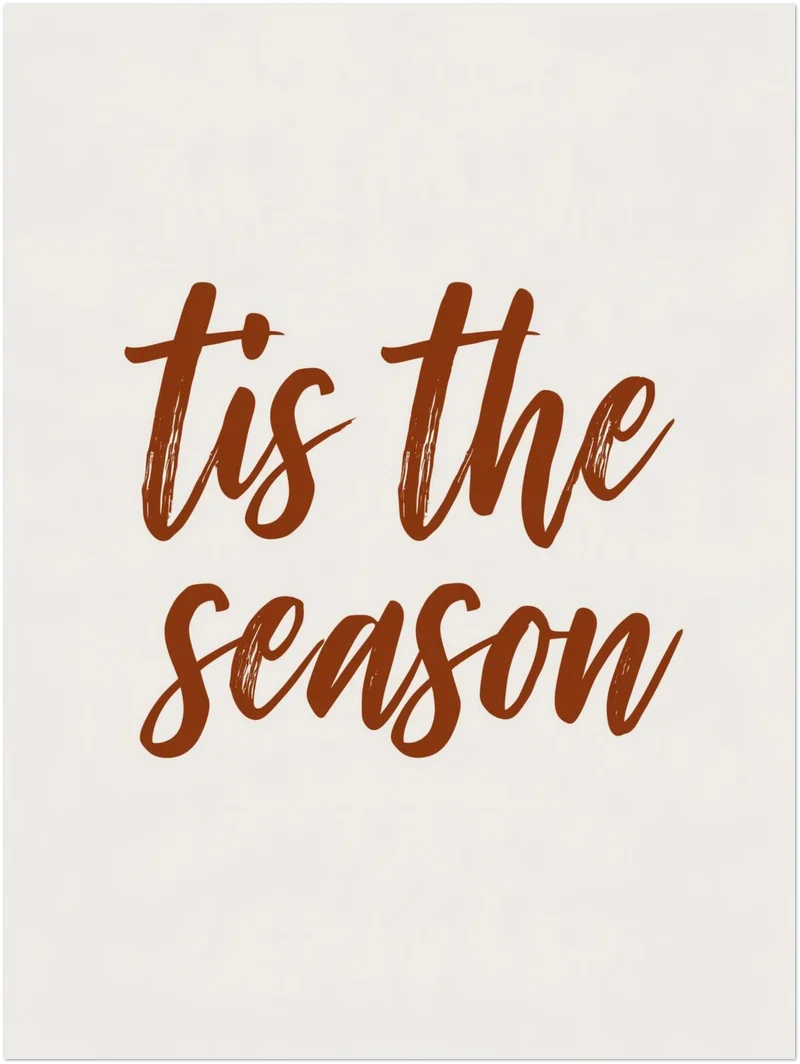 Weihnachts Poster Set – Rentier, Tannenbaum & Tis the Season (3er)