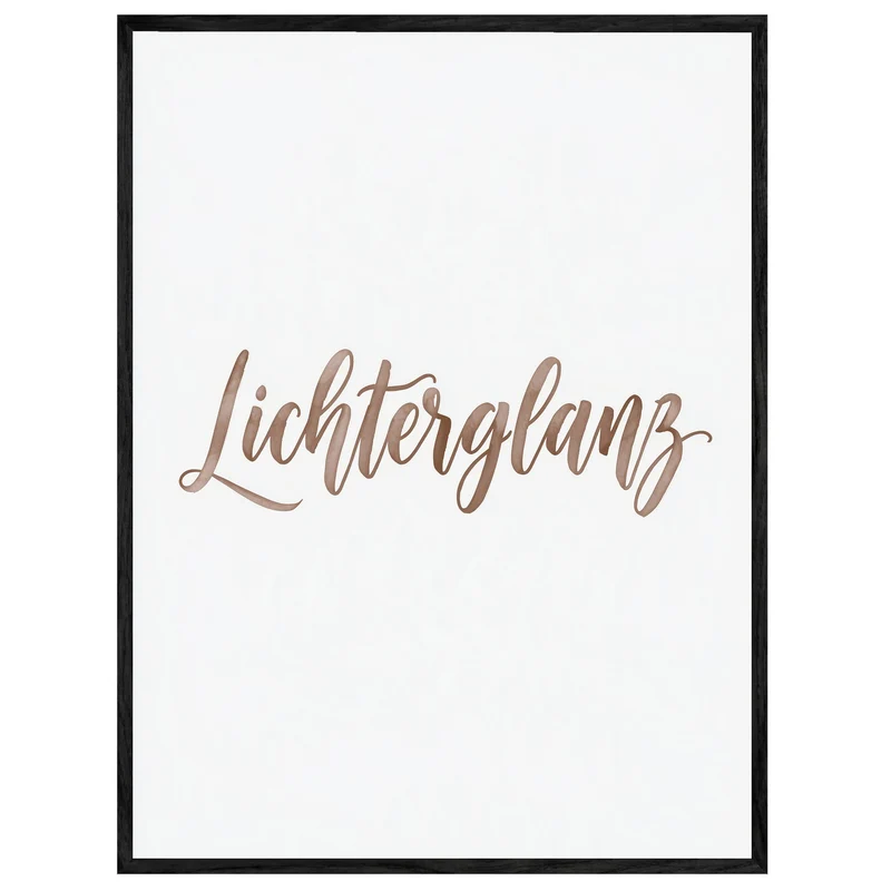 Lichterglanz in Roségold Leinwand