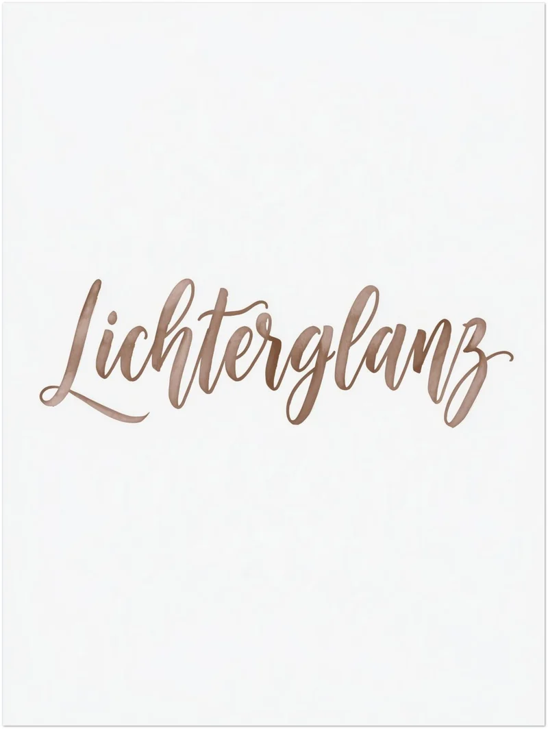 Lichterglanz in Roségold Poster