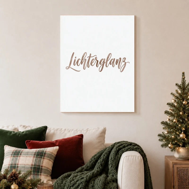 Lichterglanz in Roségold Poster