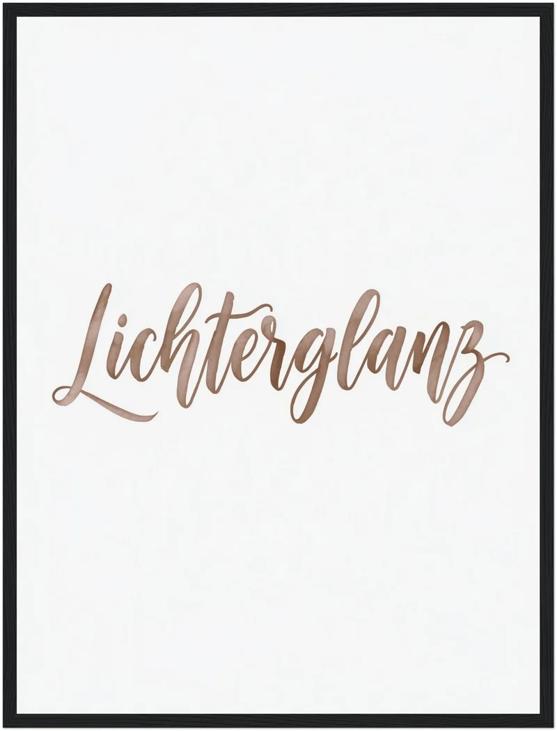 Lichterglanz in Roségold Poster