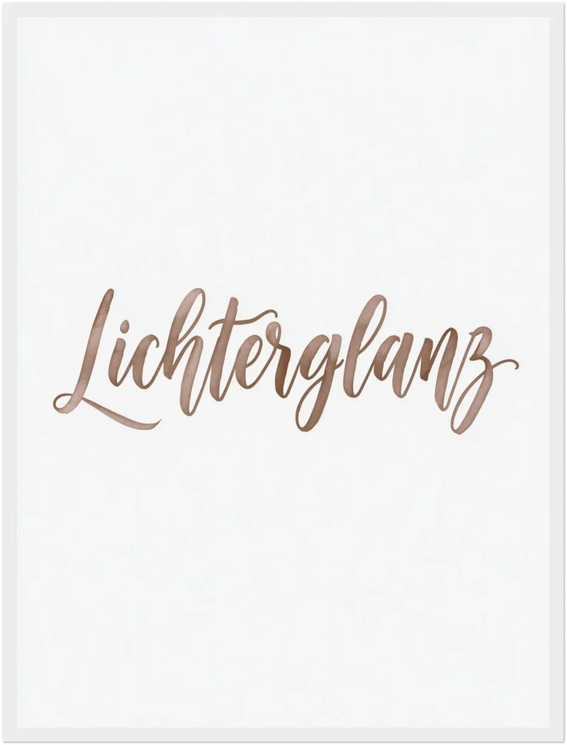 Lichterglanz in Roségold Poster