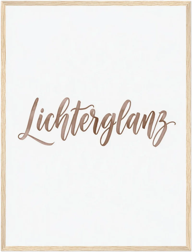 Lichterglanz in Roségold Poster