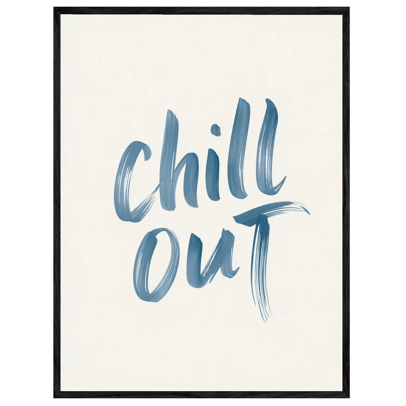 Chill Out Handlettering Leinwand