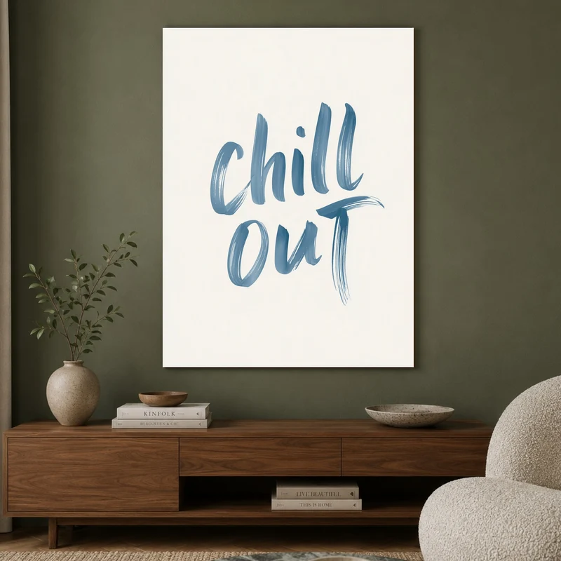 Chill Out Handlettering Poster
