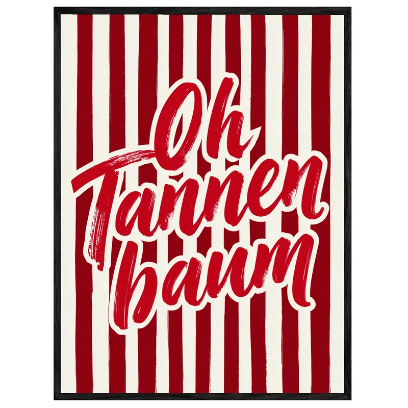 Oh Tannenbaum Weihnachtsschrift Leinwand