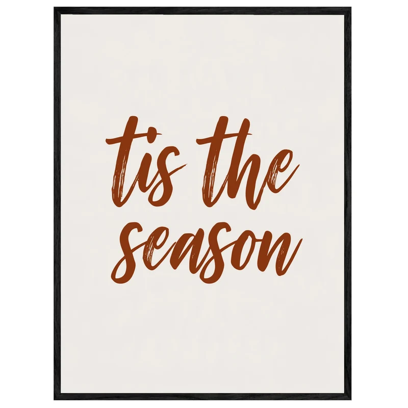 Tis the Season Schriftzug Leinwand