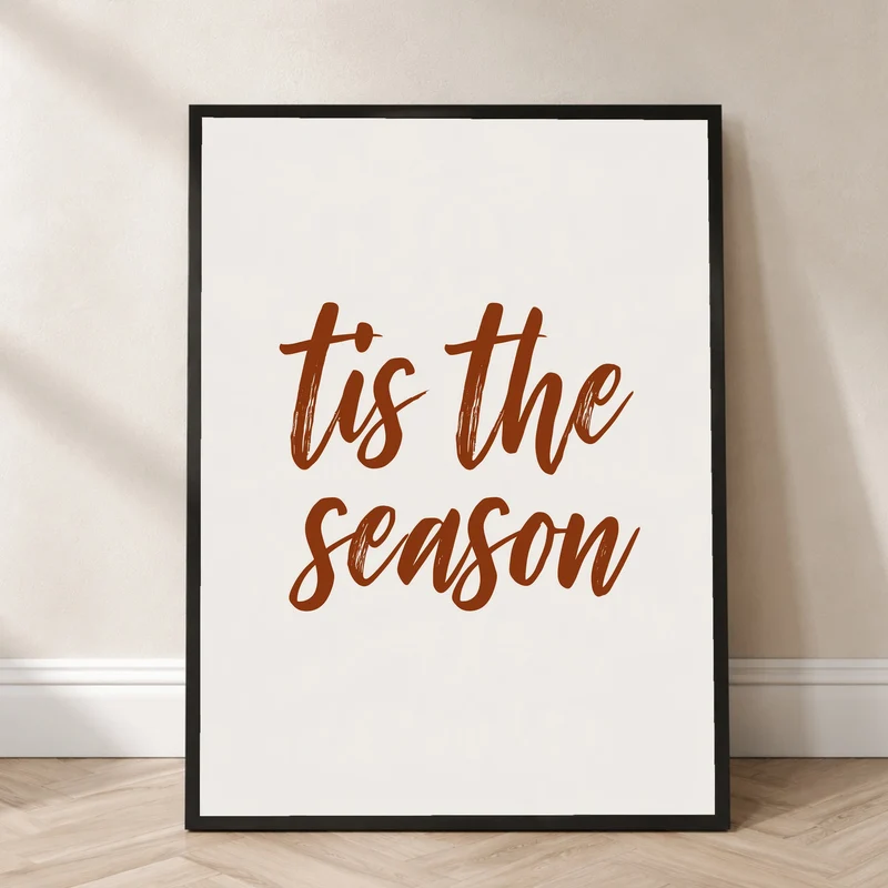 Tis the Season Schriftzug Poster