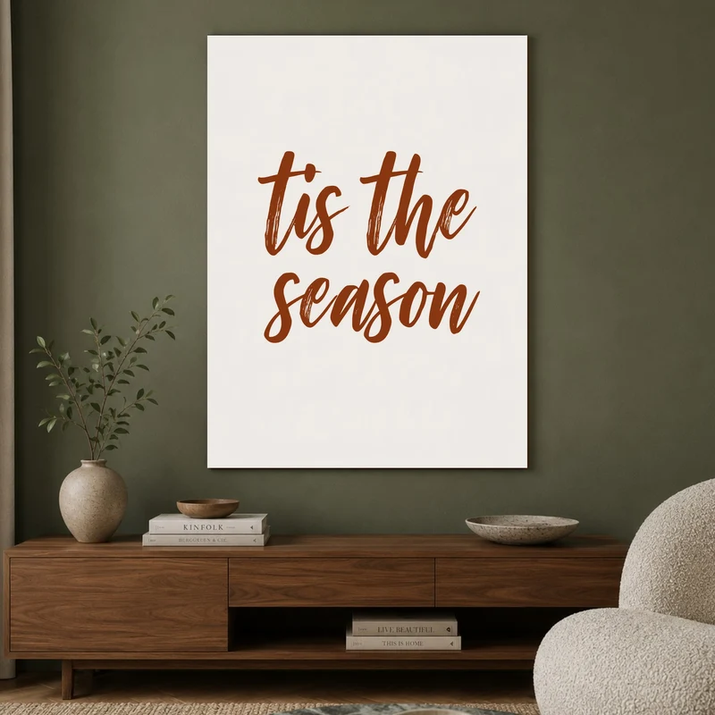 Tis the Season Schriftzug Poster