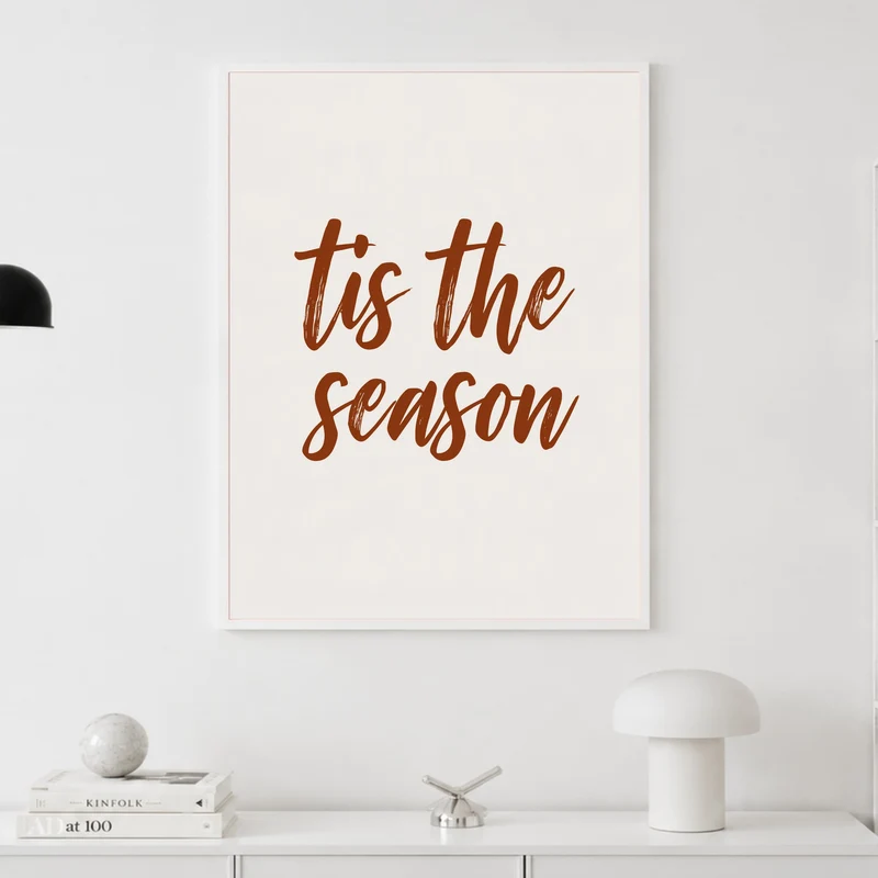 Tis the Season Schriftzug Poster