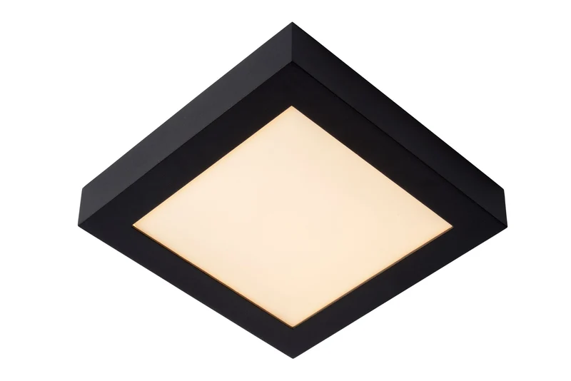 LED-Bad-Deckenleuchte Brice dimmbar IP44 quadratisch 22x22cm