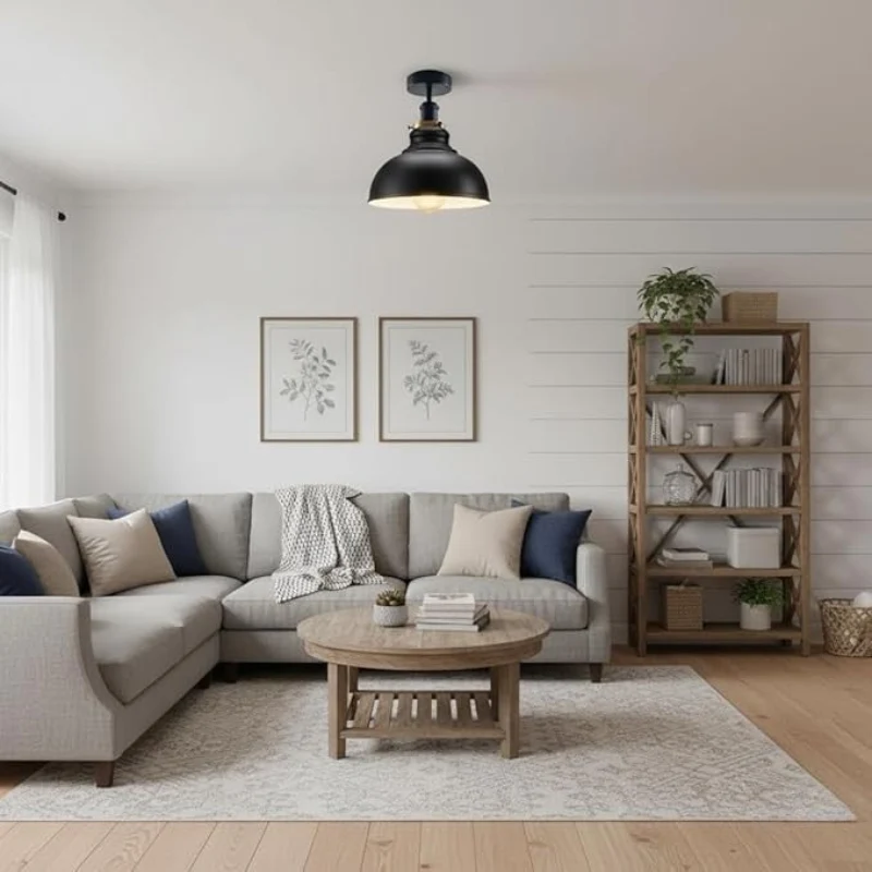 Vintage Deckenleuchte Industrial Mehrere Farben Unterputz ~3994