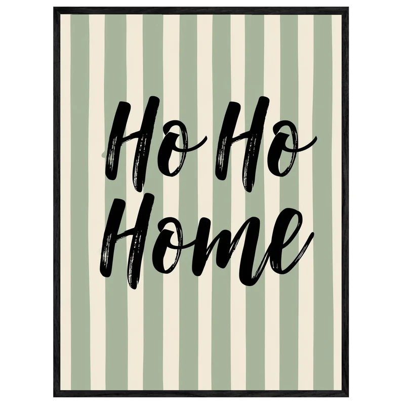 Ho Ho Home Streifen Leinwand