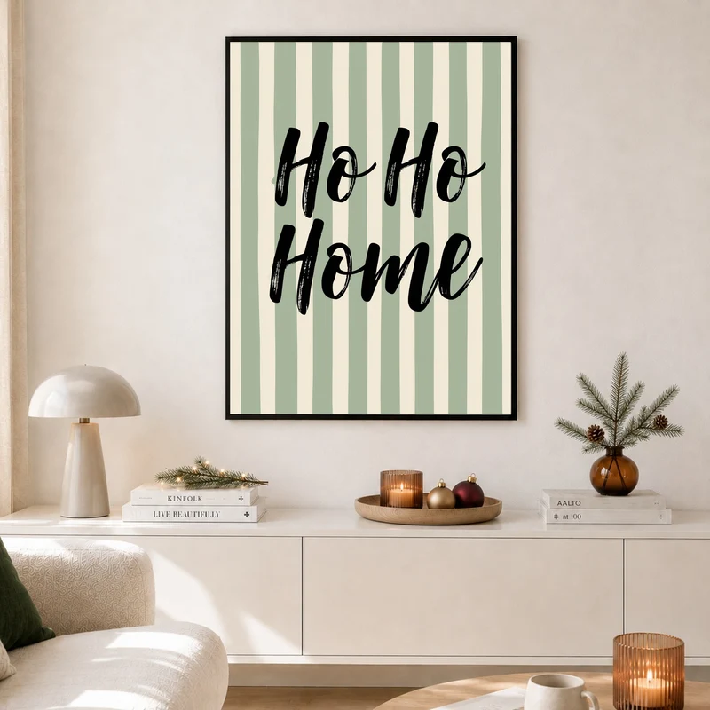 Ho Ho Home Streifen Poster