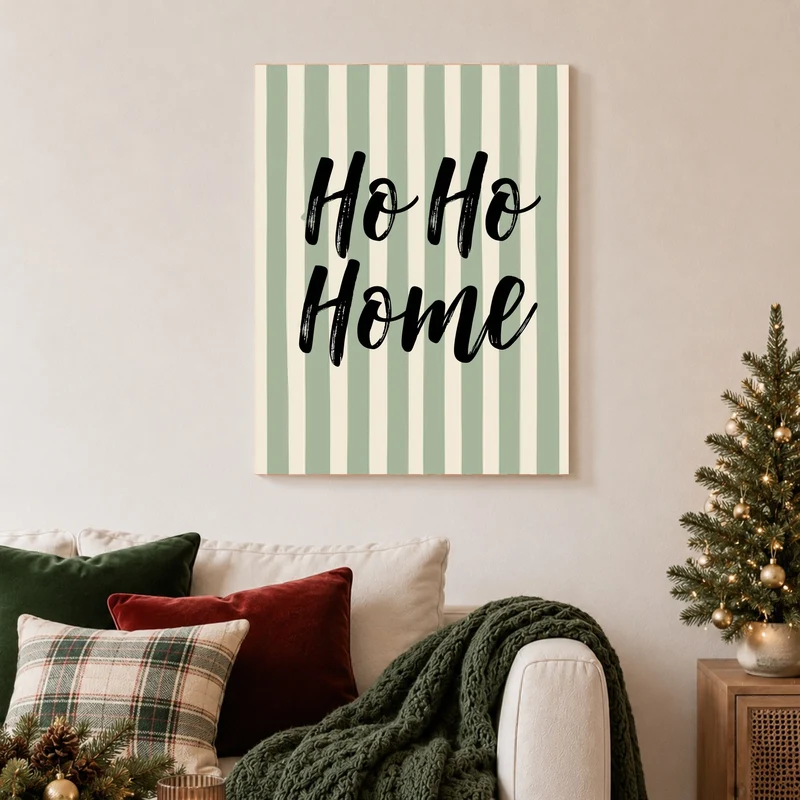 Ho Ho Home Streifen Poster