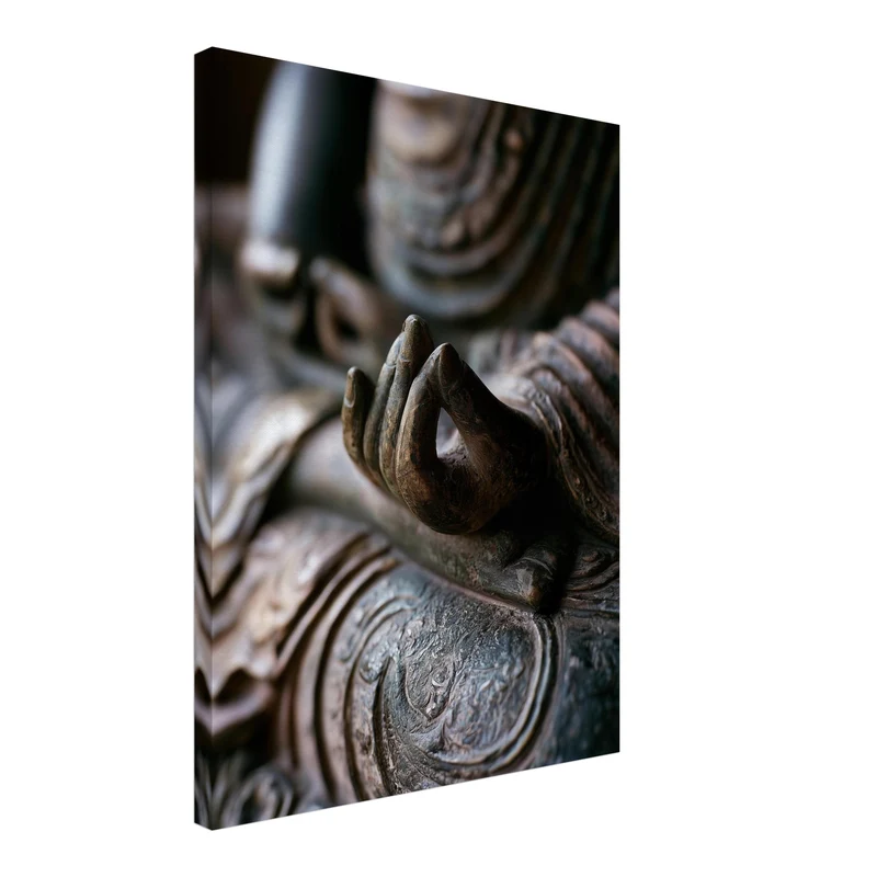Mudra in Bronze Leinwand