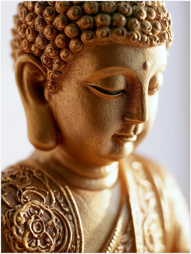Goldener Buddha in Stille Leinwand