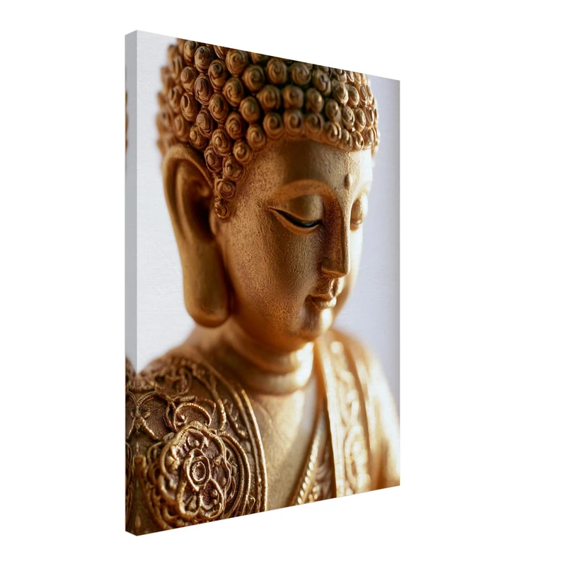 Goldener Buddha in Stille Leinwand