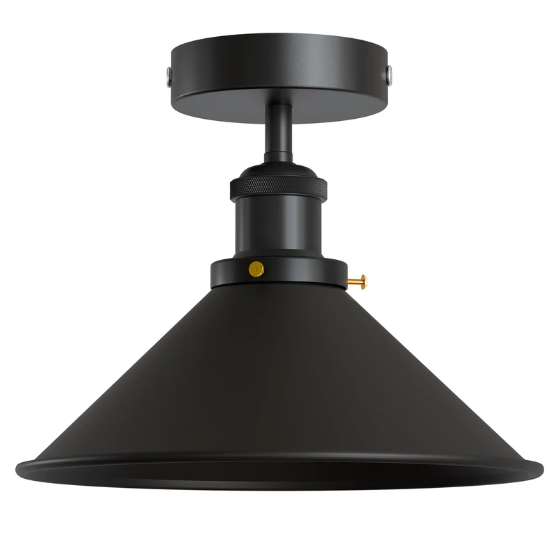 Retro Bistrolampe Decke – Industrie Vintage Deckenleuchte | Ø22cm | E27 ~4007