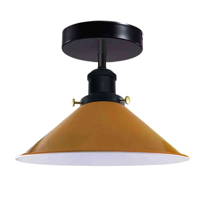 Retro Bistrolampe Decke – Industrie Vintage Deckenleuchte | Ø22cm | E27 ~4007
