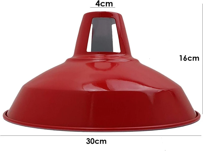 Farbige Vintage Pendelleuchte | Industriedesign E27 ~3953