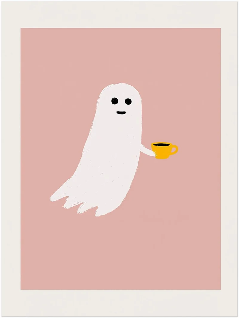 Kleines Gespenst Kaffeepause Poster