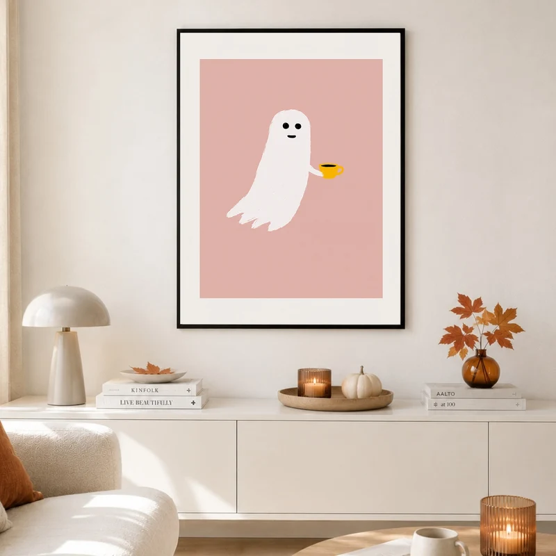 Kleines Gespenst Kaffeepause Poster