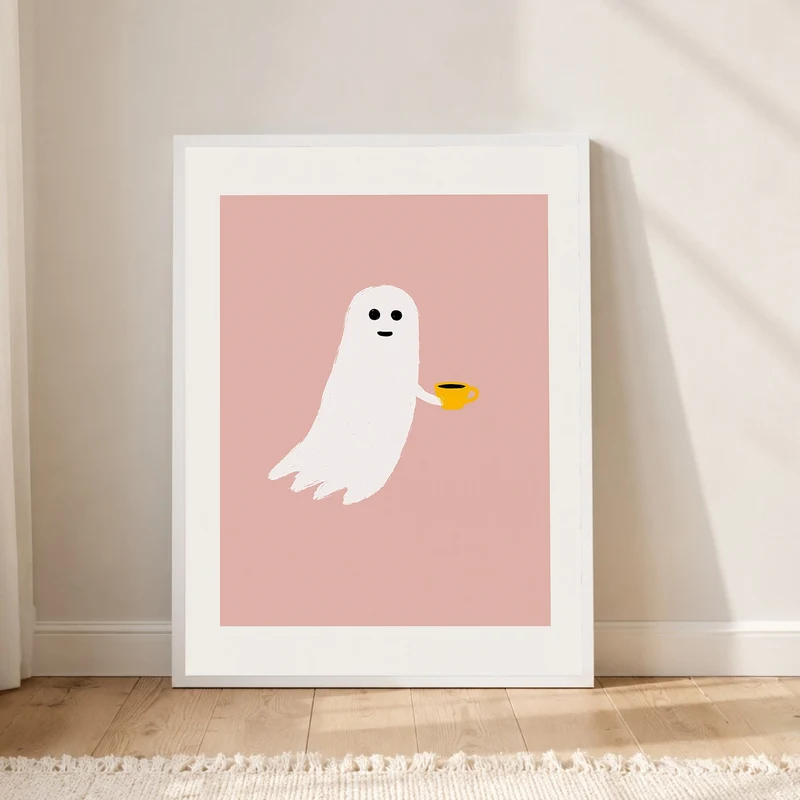 Kleines Gespenst Kaffeepause Poster