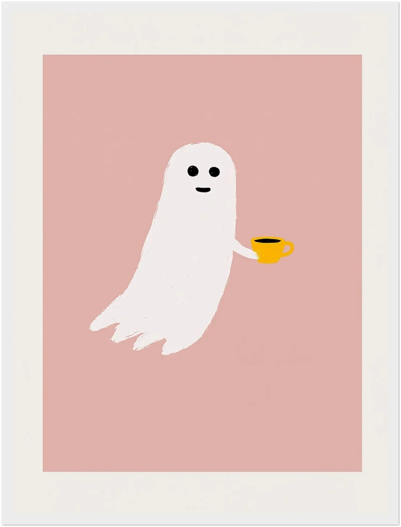 Kleines Gespenst Kaffeepause Poster