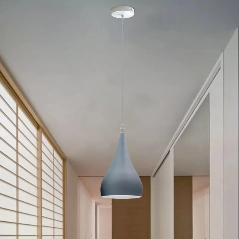 Pendelleuchte 2er Set - Moderne Tränenform Hängelampe Esstisch ~3911