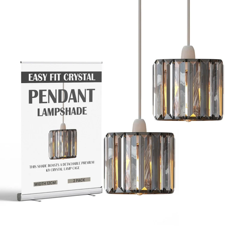 Kristallglas Lampenschirm Easyfit Kronleuchter LEDSONE ~3881