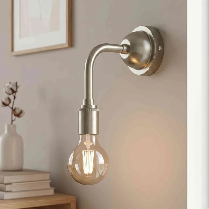 Industrie Wandleuchte E27 G95 LED Winkelarm Retro Wandlampe~3893
