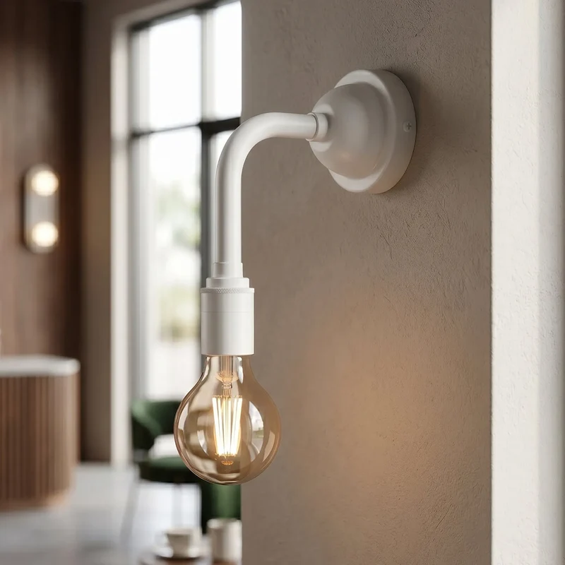 Industrie Wandleuchte E27 G95 LED Winkelarm Retro Wandlampe~3893