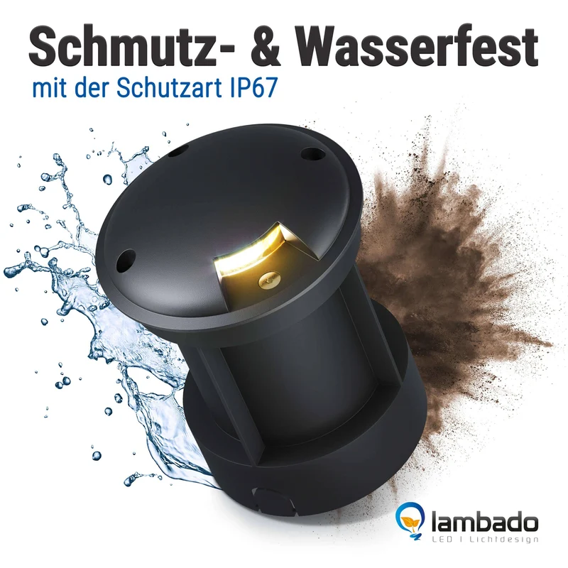 LED Bodenleuchte in Schwarz 1-flammig mit RGB Farbwechsel - Smart Home Alexa & Google